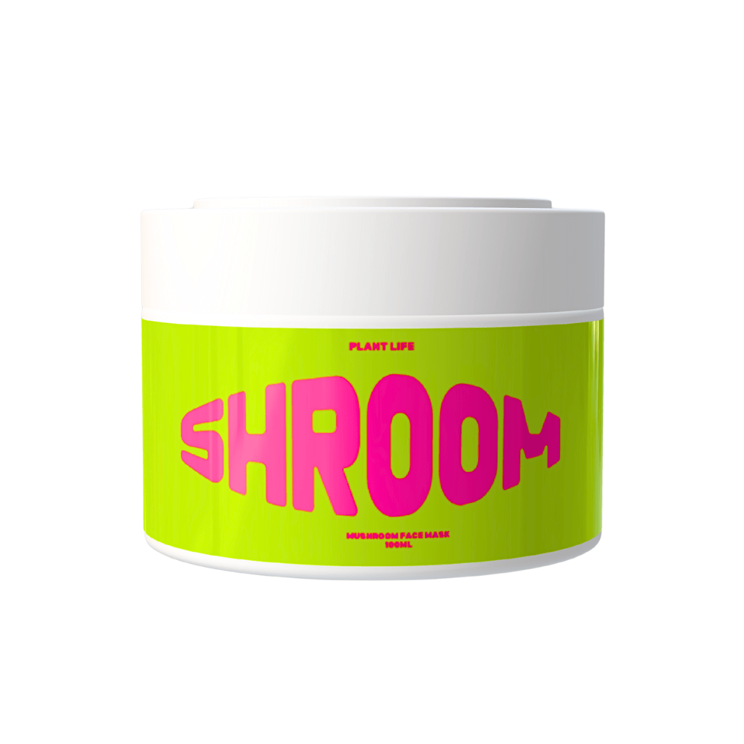 Shroom - Green Clay, Tremella & Lions Mane Face Mask - Detox & Pore Reduction - 100ml