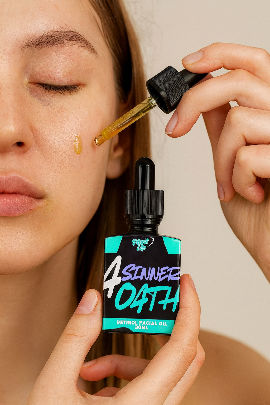 A Sinners Oath - Retinol Facial Oil - With Jojoba, Avocado & Prickly Pear - Made with 100% Natural Oils - 30ml