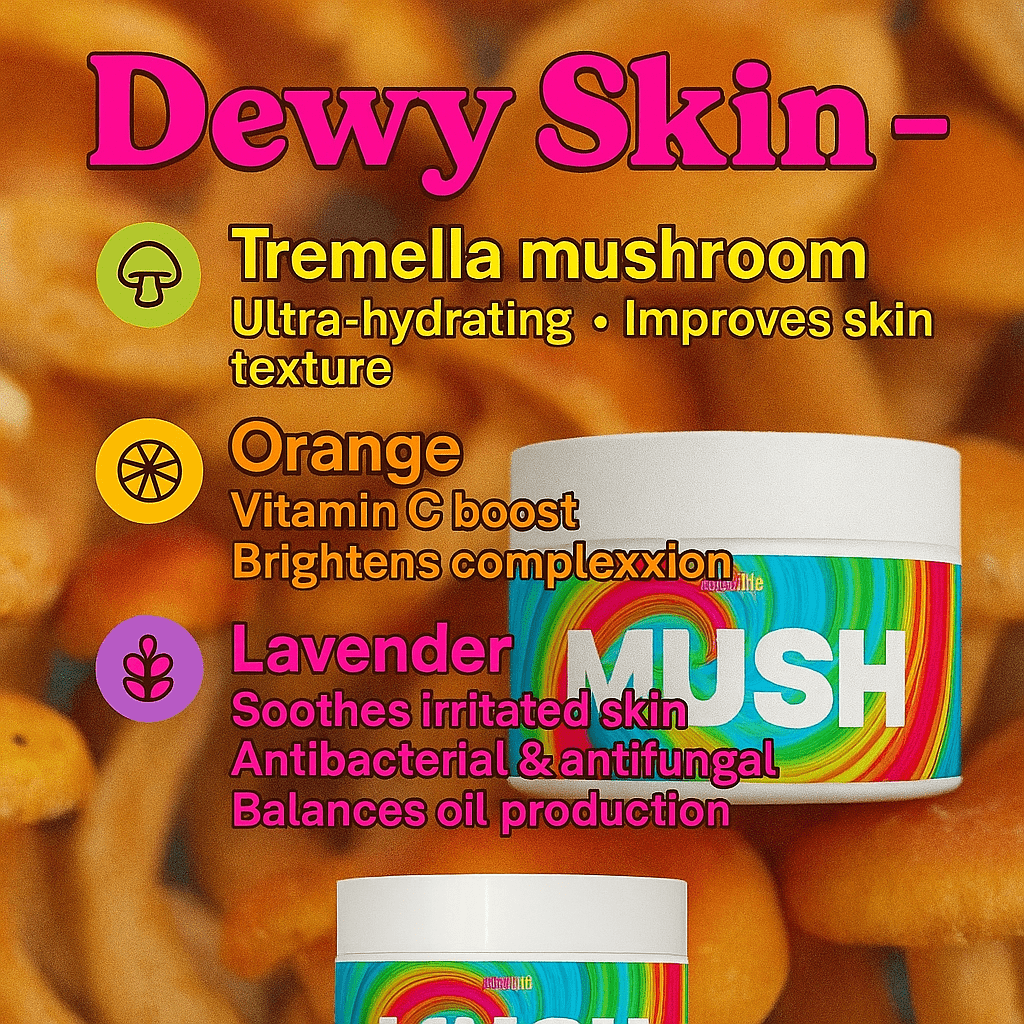 Magic Mush Face Cream - Ultimate Dewy Skin with Raw Tremella Powder - Face Cream - 50ml