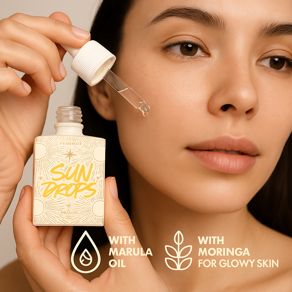 Sun Drops - For Glowy Skin - Morning Restoration Facial Oil - 30ml