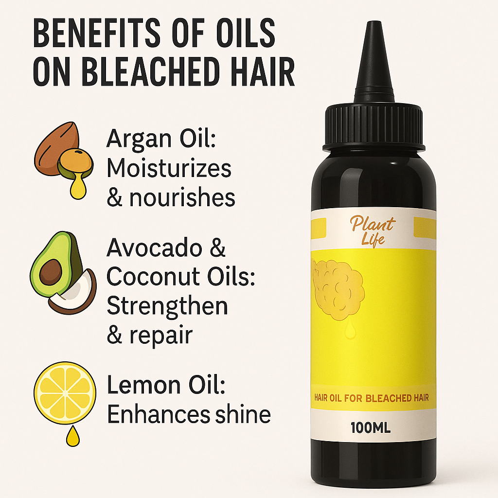 Deep Fried - For Damaged Bleached Hair - Coconut & Lemon 100% Natural Hair Oil Treatment - 100ml