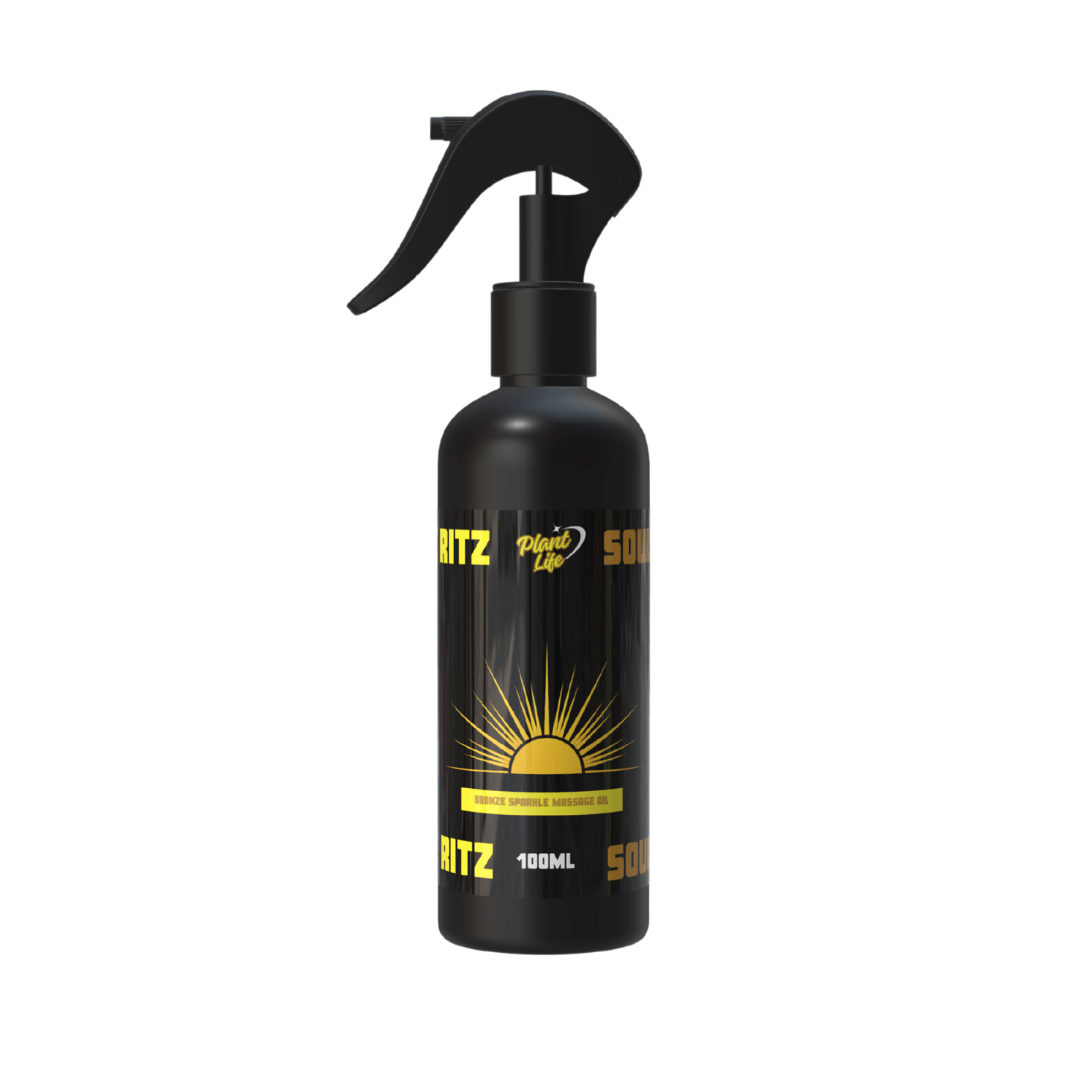 Soul De Ritz - Gold Shimmer Body Oil - For Glowy Skin - 100% Natural Oils - 100ml - PLANT LIFE