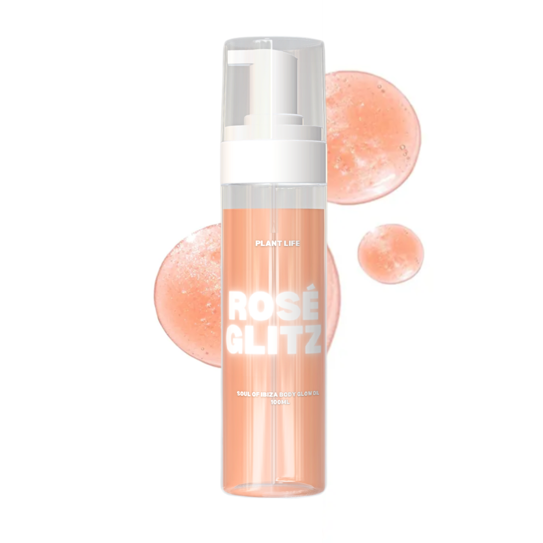 Rosé Glitz- SPF45 Strawberry Glitter Body Oil - 100ml