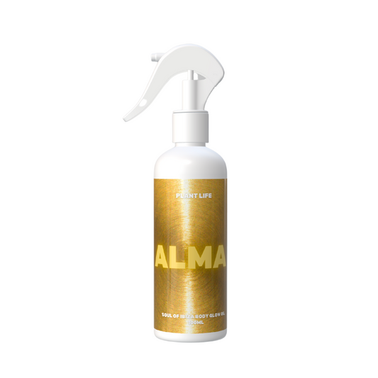 Alma - Ibiza Soul - Gold Shimmer Body Oil - For Glowy Skin - 100% Natural Oils - 100ml