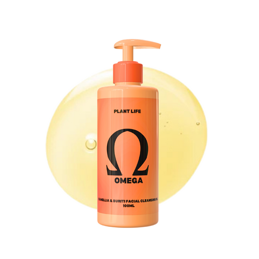 Omega - Cleansing Facial Oil - Camellia & Buriti - 100% Natural Oil Based Makeup Remover Oil - 100ml