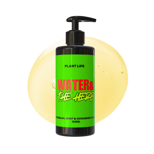Water & The Herb Man - Watermelon, Hemp & Cucumber Cleansing Facial Oil - 100% Natural Oil Based Makeup Remover Oil - 100ml