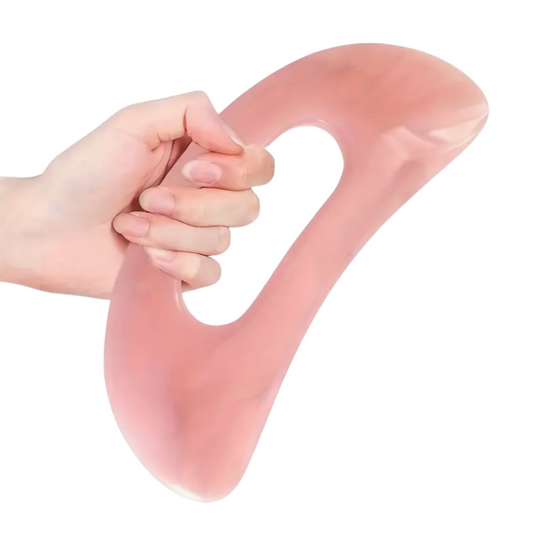 Rose Quartz Guasha Lymphatic Massage Tool