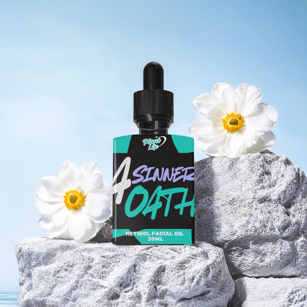 A Sinners Oath - Retinol Facial Oil - With Jojoba, Avocado & Prickly Pear - Made with 100% Natural Oils - 30ml - PLANT LIFE
