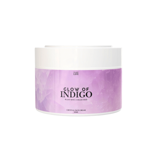 Glow of Indigo - Amethyst Crystal Face Cream for Glass Skin - Lavender & Frankincense - 50ml - PLANT LIFE