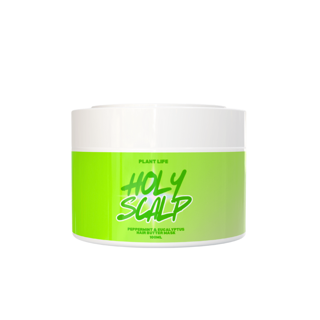 Holy Scalp - Bamboo Beads, Peppermint & Eucalyptus Hair Butter Scrub - 100ml - PLANT LIFE