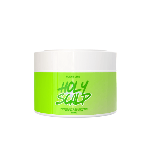 Holy Scalp - Bamboo Beads, Peppermint & Eucalyptus Hair Butter Scrub - 100ml - PLANT LIFE