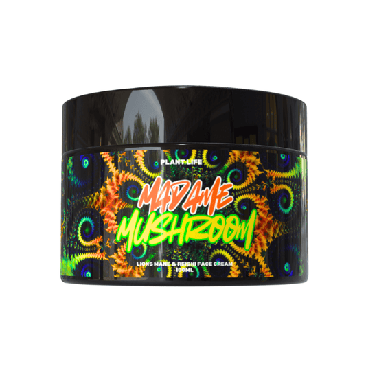 Madame Mushroom - Lions Mane, Reishi & Barley Grass - For Oxidative Detox & Skin Elasticity Face Cream - 100ml - PLANT LIFE