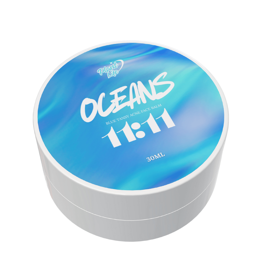 Oceans 11:11 - Blue Tansy Balm for Acne & Inflammation - Made with 100% Natural Oils & Butters - 100ml - PLANT LIFE