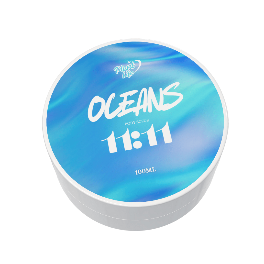 Oceans 11:11 - Sea Salt Body Scrub - Made with Seaweed Extract, Sugar & Epson Salts - 100ml - PLANT LIFE